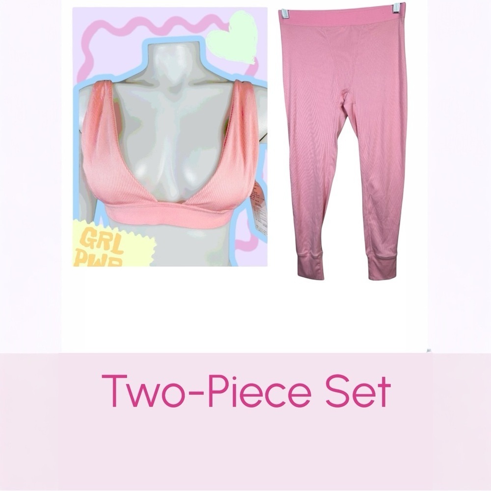 NWT Two-Piece Set by Do My Self  Enjoy Quality Life | Size L | color: pink